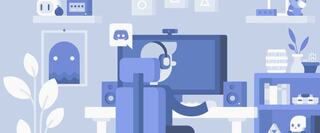 animation of person working at desk on computer
